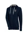 Antigua Women's Navy San Diego Fc Victory Full-zip Hoodie In Navy
