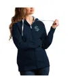 Antigua Women's Navy Seattle Kraken Victory Full-zip Hoodie In Blue