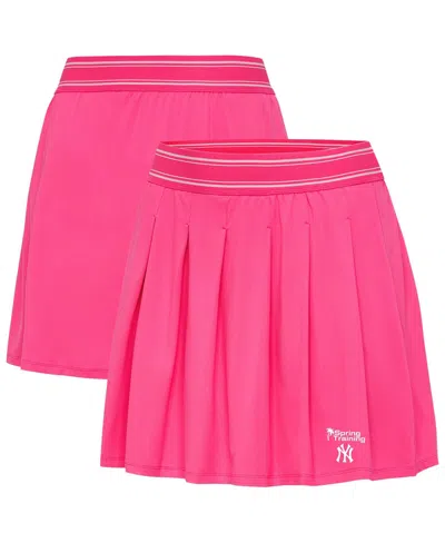 Antigua Women's Pink New York Yankees Spring Training Retro Skort