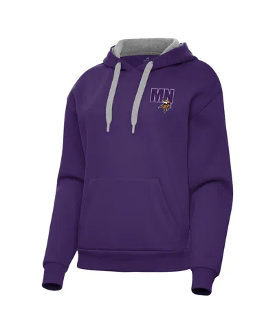 Antigua Women's Purple Minnesota Vikings Victory Pullover Hoodie