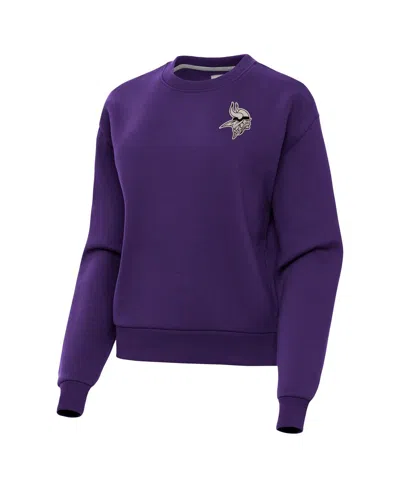 Antigua Women's Purple Minnesota Vikings Victory Pullover Sweatshirt