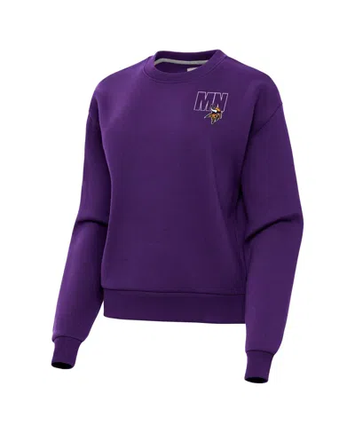 Antigua Women's Purple Minnesota Vikings Victory Pullover Sweatshirt
