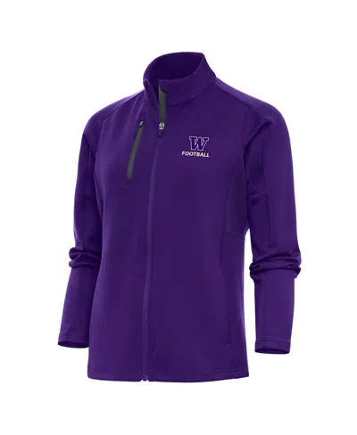 Antigua Women's Purple Washington Huskies Football Generation Full-zip Jacket
