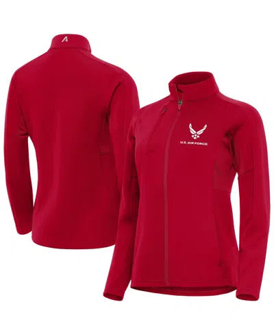 Antigua Women's Red Air Force Generation Full-zip Jacket