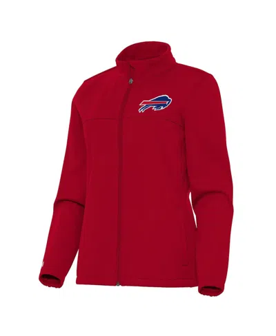 Antigua Women's Red Buffalo Bills Links 2 Golf Full-zip Jacket