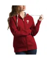 Antigua Women's Red Philadelphia Phillies Victory Full-zip Hoodie In Red