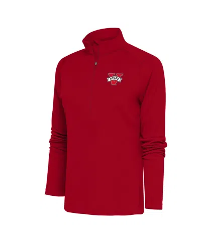 Antigua Women's Red Valdosta State Blazers Tribute Half-zip Top