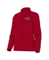 Antigua Women's Red Washington Capitals Links 2 Full-zip Golf Jacket