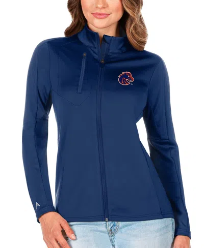 Antigua Women's Royal Boise State Broncos Generation Full-zip Jacket In Blue