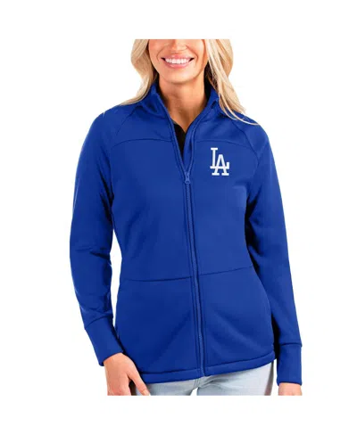 Antigua Women's Royal Los Angeles Dodgers Links Full-zip Golf Jacket