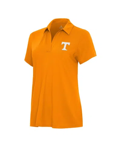 Antigua Women's Tennessee Orange Tennessee Volunteers Era Polo Shirt In Yellow