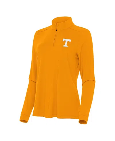 Antigua Women's Tennessee Orange Tennessee Volunteers Intent Quarter-zip Top