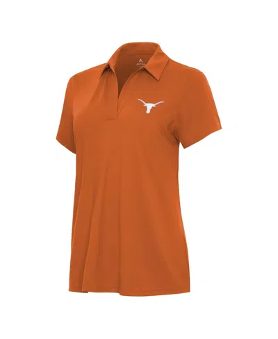 Antigua Women's Texas Orange Texas Longhorns Era Polo Shirt