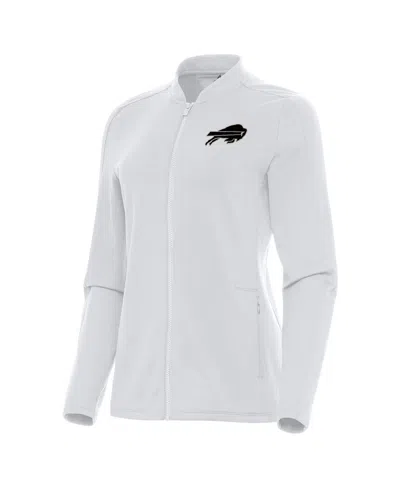 Antigua Women's White Buffalo Bills Continual Full-zip Jacket