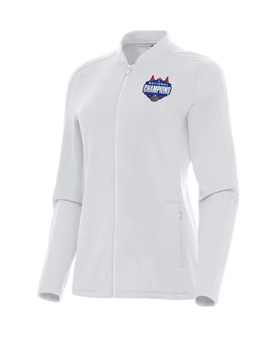 Antigua Women's White Florida Gators 2025 Ncaa Men's Basketball National Champions Continual Full-zip Jacket