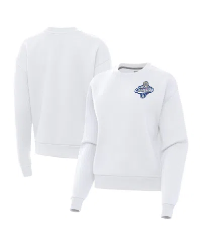 Antigua Women's White Los Angeles Dodgers 2025 World Series S Victory Sweatshirt