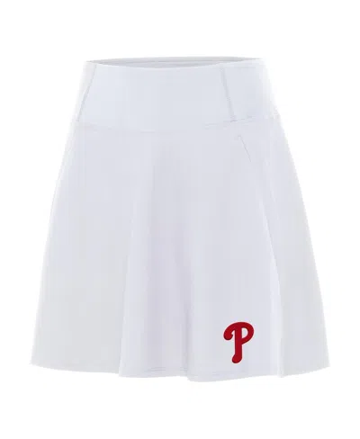 Antigua Women's White Philadelphia Phillies Chip Skort