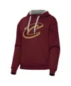 Antigua Women's Wine Cleveland Cavaliers Victory Pullover Hoodie In Burgundy