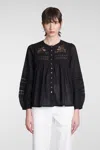 Antik Batik Aloha Shirt In Black Cotton In Black