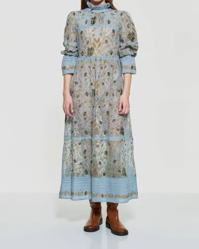 Antik Batik Ari Long Dress In Blue In Multi