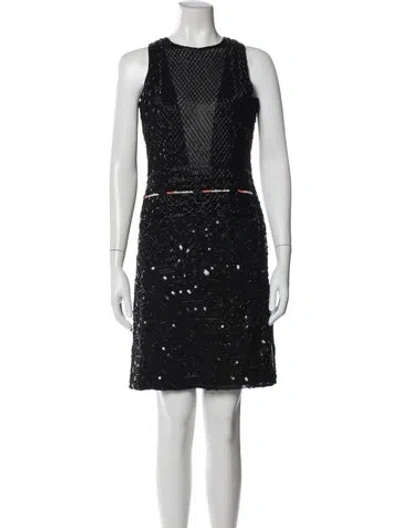 Pre-owned Antik Batik Bateau Neckline Mini Dress W/ Tags In Gray
