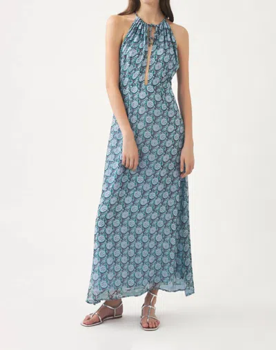 Antik Batik Cassy Long Dress In Blue