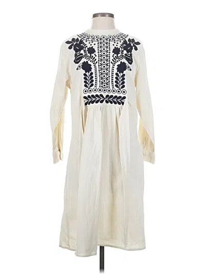 Pre-owned Antik Batik Casual Dress In Ivory