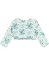 Antik Batik Cinz Cropped Top In Green