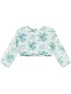 Antik Batik Cinz Cropped Top In Blue