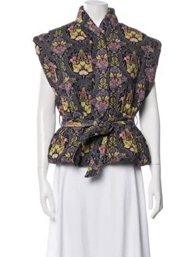 Pre-owned Antik Batik Floral Print Jacket In Multi