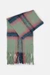 Antik Batik Fringed Scarf In Green