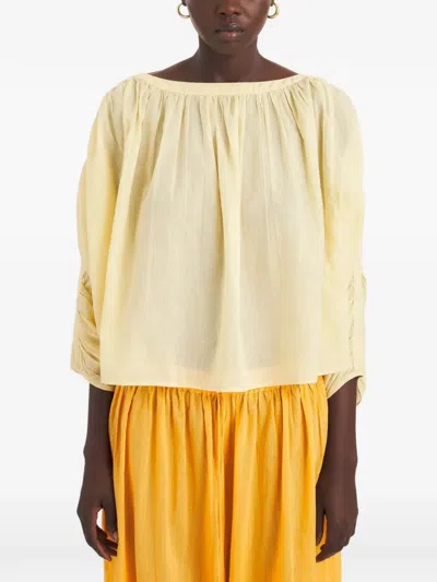 Antik Batik Fruti Long-sleeve Top In Yellow