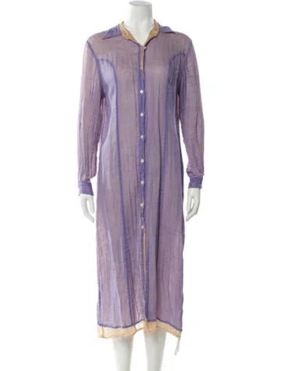 Pre-owned Antik Batik Long Dress In Purple