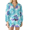 Antik Batik Long Sleeve Suny Blouse In Blue In Multi
