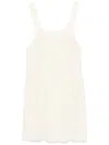 Antik Batik Mahata Mini Dress In Beige