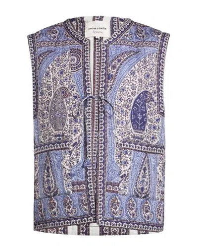 Antik Batik Man Vest Blue Size L Cotton