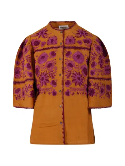 Antik Batik Matias Blouse In Orange