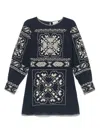 Antik Batik Milos Mini Dress Clothing In Navy