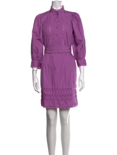 Pre-owned Antik Batik Mini Dress In Purple