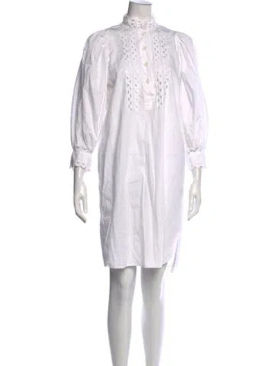 Pre-owned Antik Batik Mini Dress In White
