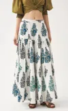 Antik Batik Muguet Maxi Skirt In White In White