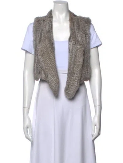 Pre-owned Antik Batik Open Front Sweater In Grey