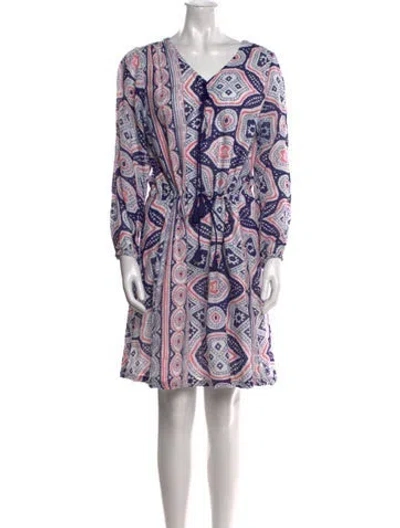 Pre-owned Antik Batik Paisley Print Mini Dress In White
