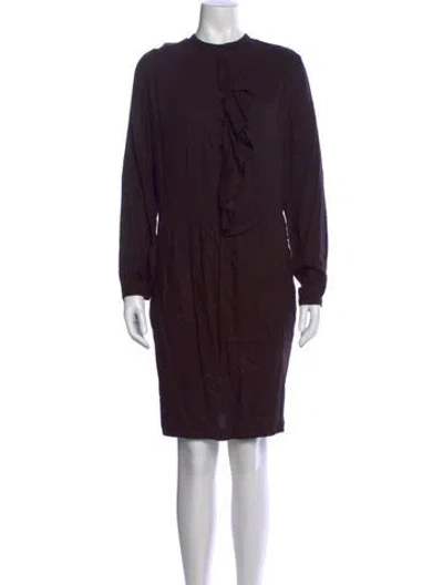 Pre-owned Antik Batik Patterned Knee-length Dress In Black