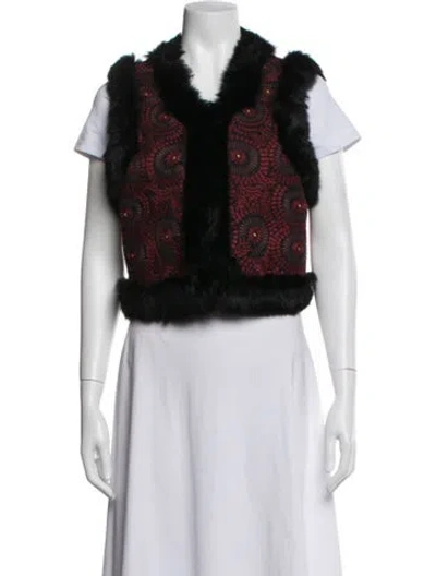 Pre-owned Antik Batik Patterned Vest In Black