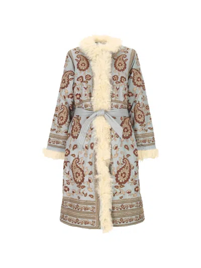 Antik Batik Pauline Paisley-embroidered Coat In Multi