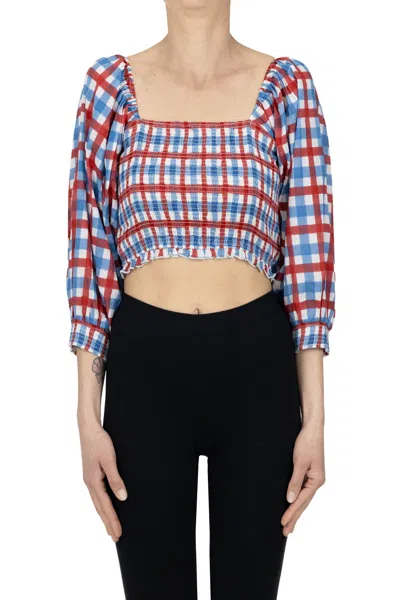 Antik Batik Polly Cropped Top In Multi