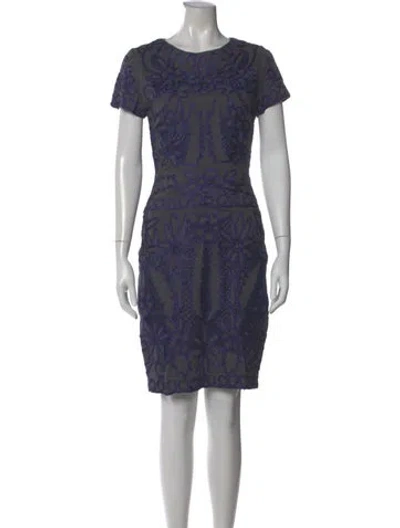 Pre-owned Antik Batik Printed Knee-length Dress In Blue