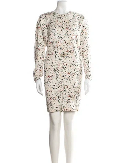 Pre-owned Antik Batik Printed Knee-length Dress In Neutral