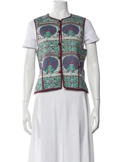 Pre-owned Antik Batik Printed Vest In Multi